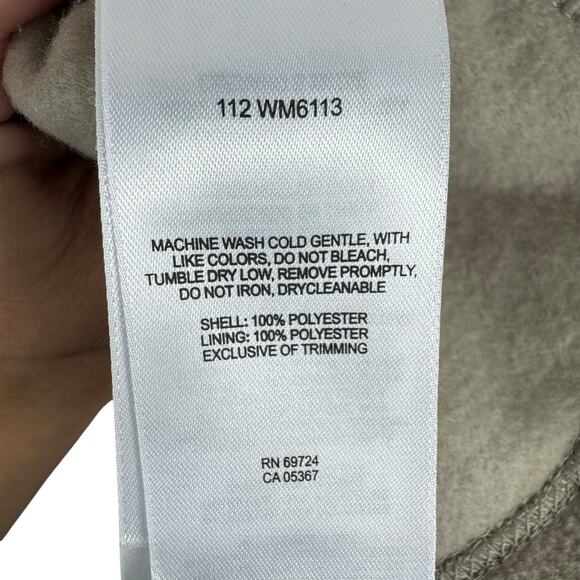 Columbia Tan Full Zip Mock Neck Fleece Jacket Zippered Pockets Men's Size XXL - Picture 7 of 7